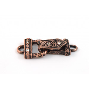 MAGNETIC FOLD OVER CLASP ANTIQUE COPPER